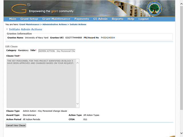 Screen image of this step