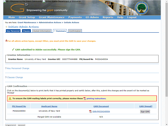 Screen image of this step