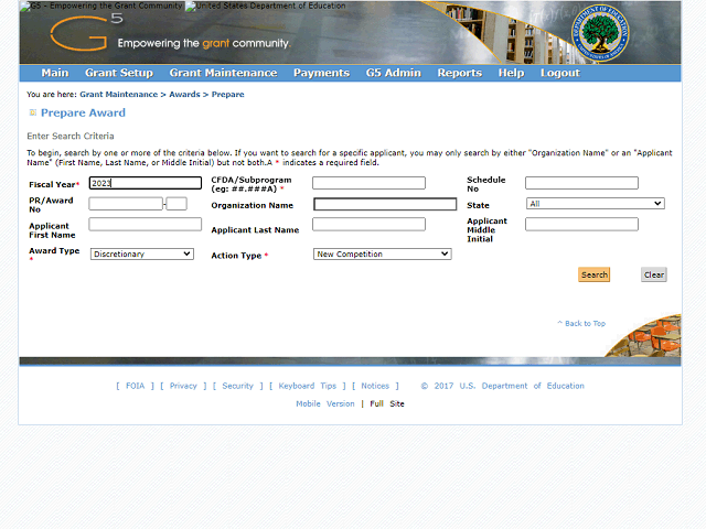 Screen image of this step