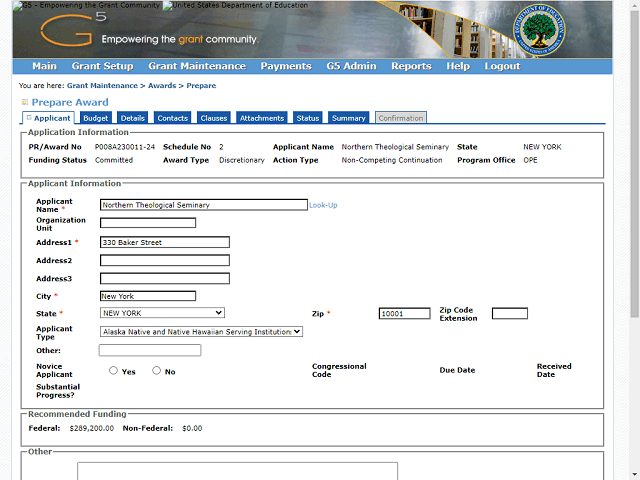 Screen image of this step