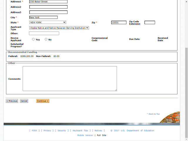 Screen image of this step
