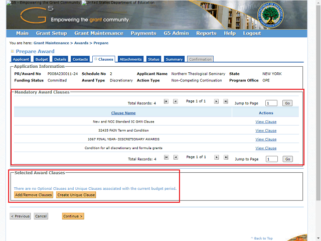 Screen image of this step
