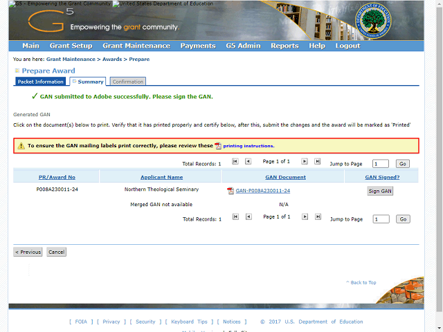 Screen image of this step