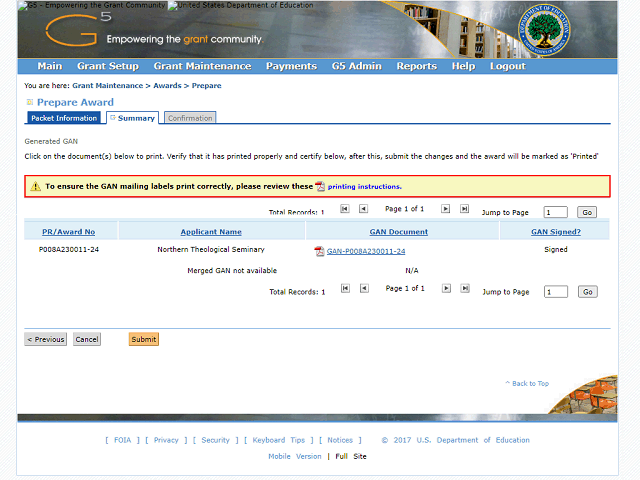 Screen image of this step