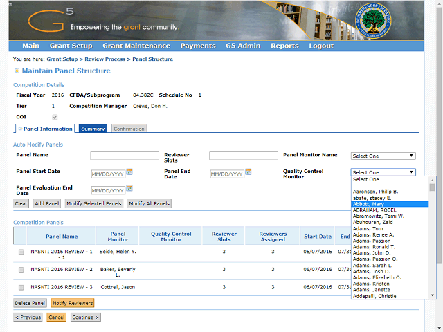 Screen image of this step