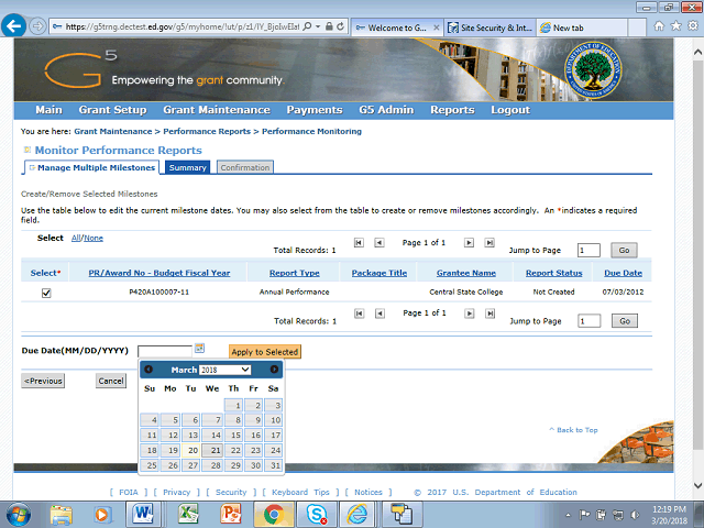 Screen image of this step