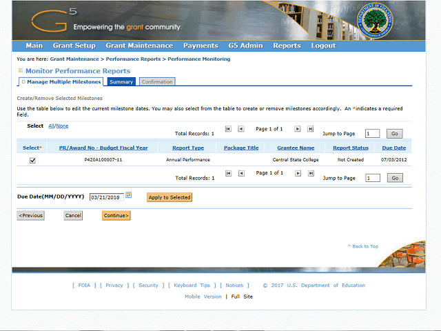 Screen image of this step