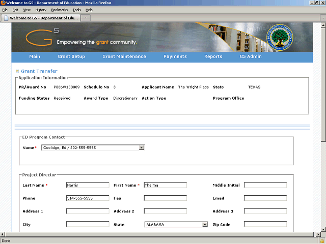 Screen image of this step