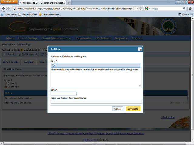 Screen image of this step
