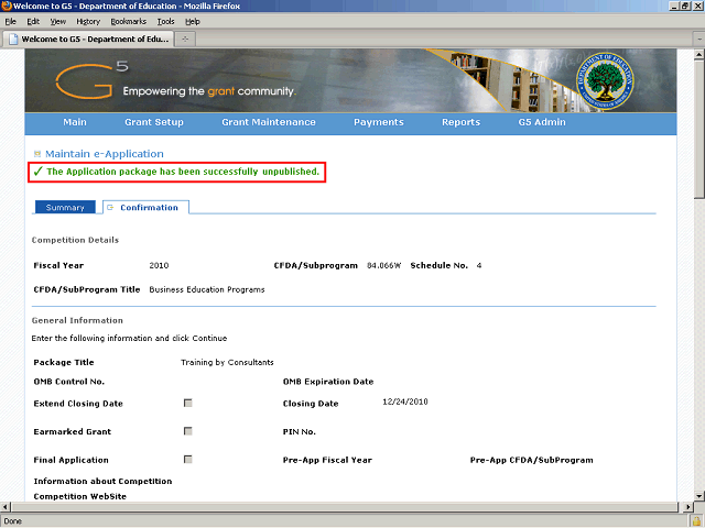 Screen image of this step
