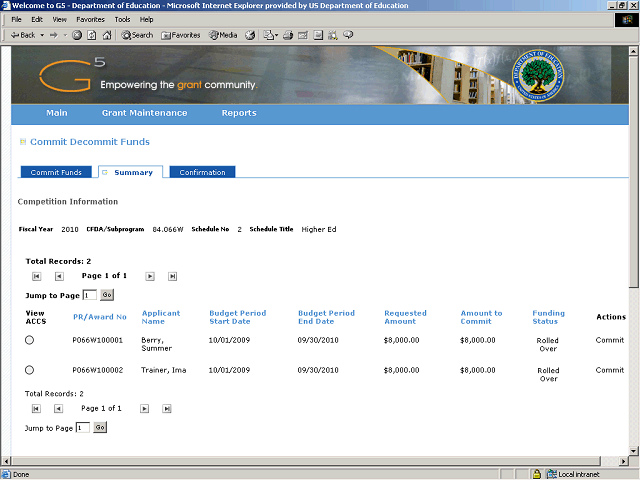 Screen image of this step