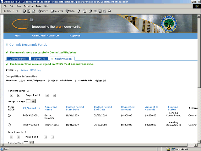 Screen image of this step