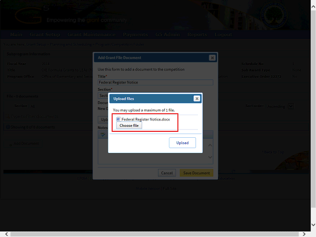 Screen image of this step