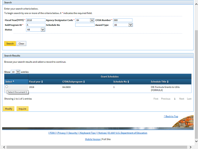 Screen image of this step