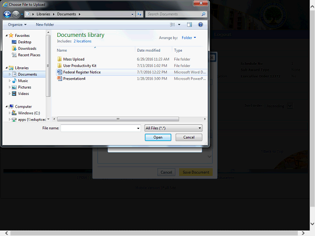 Screen image of this step