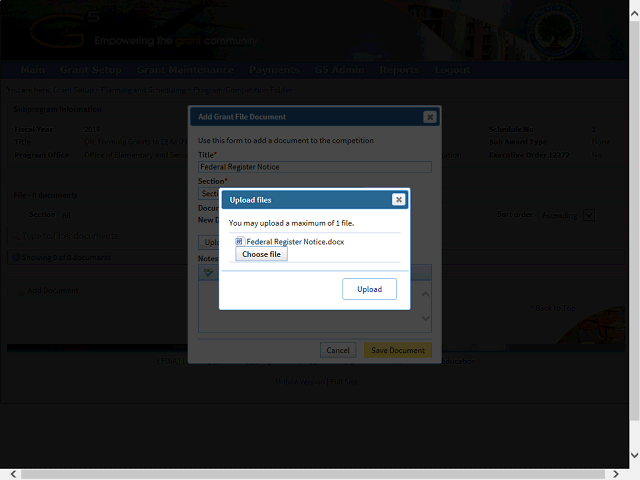 Screen image of this step