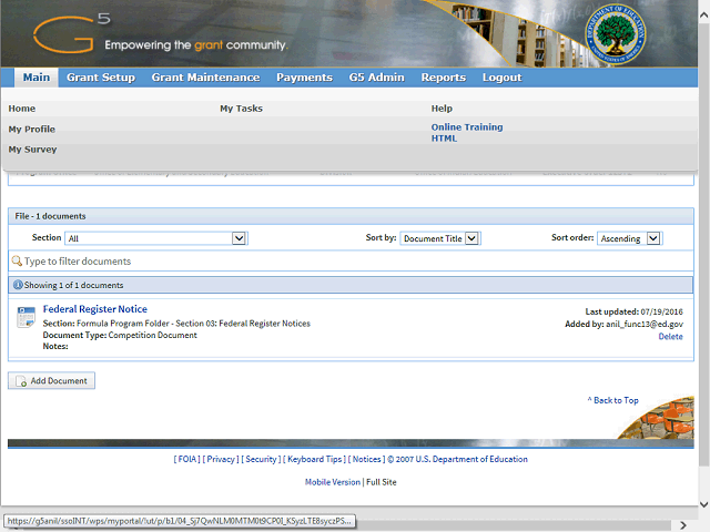 Screen image of this step