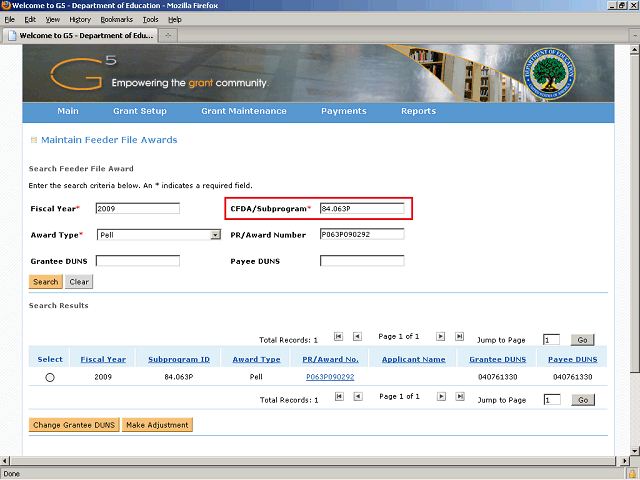 Screen image of this step