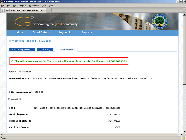 Screen image of this step