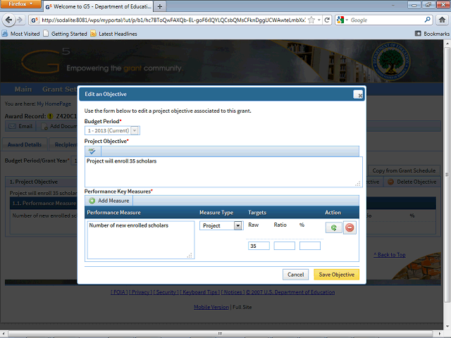 Screen image of this step
