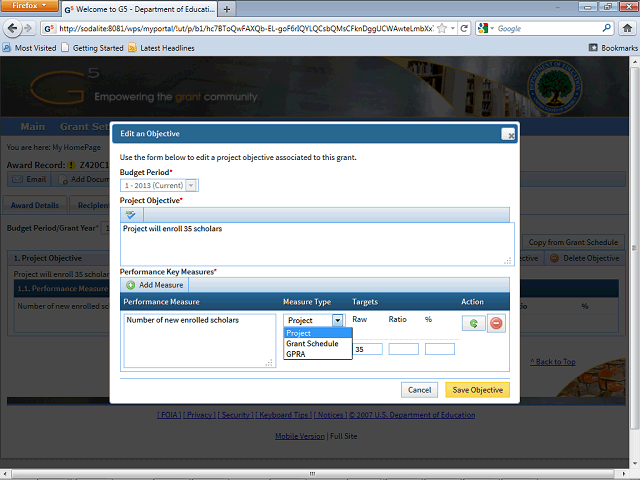Screen image of this step