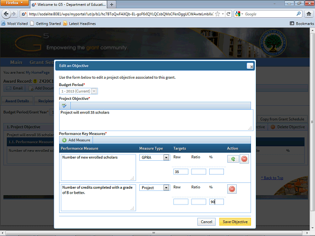 Screen image of this step