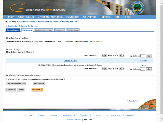 Screen image of this step