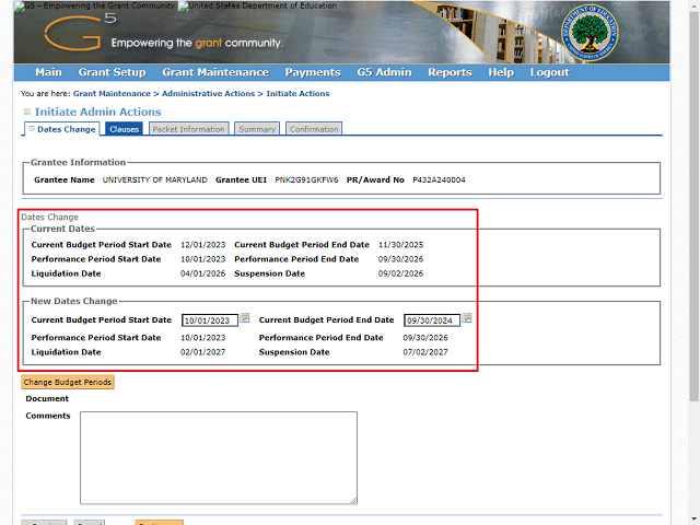 Screen image of this step