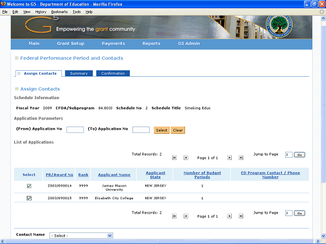 Screen image of this step