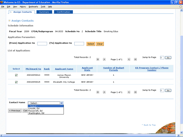 Screen image of this step