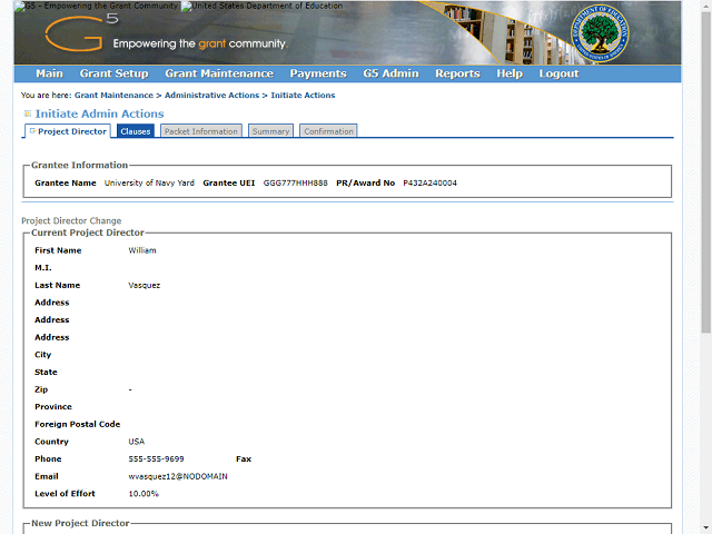Screen image of this step