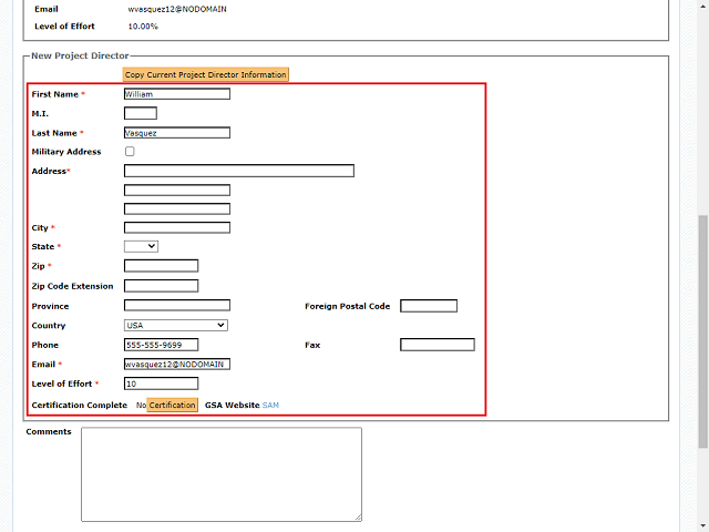 Screen image of this step