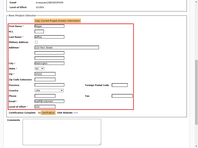 Screen image of this step