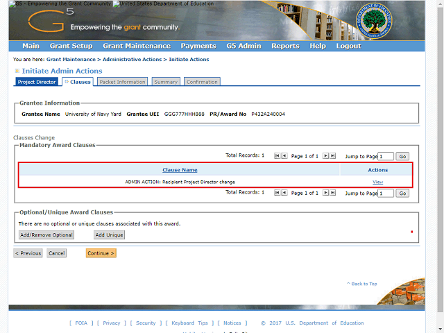 Screen image of this step