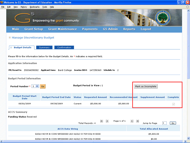 Screen image of this step