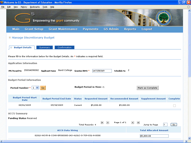 Screen image of this step