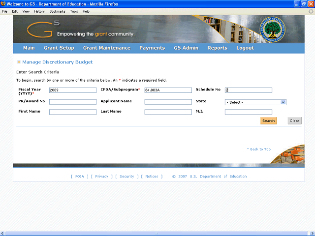 Screen image of this step