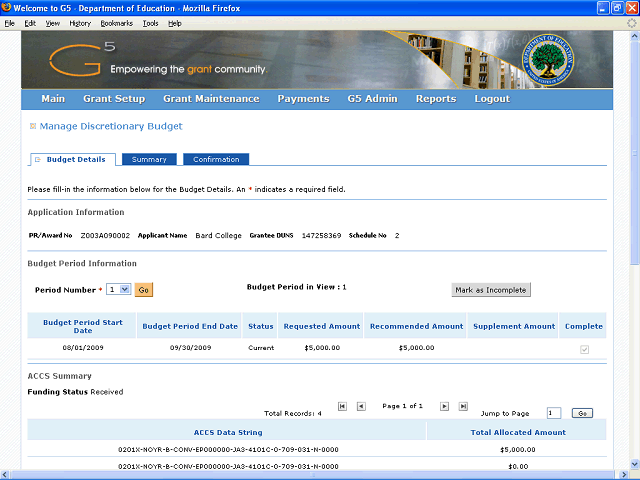 Screen image of this step