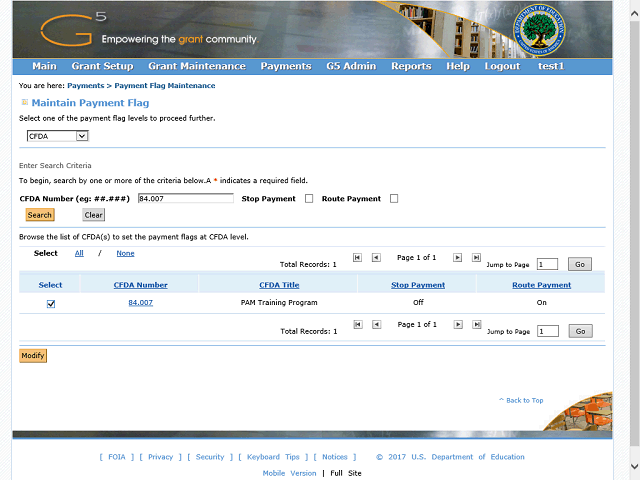Screen image of this step