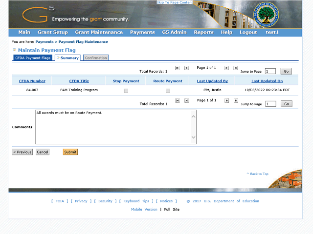 Screen image of this step