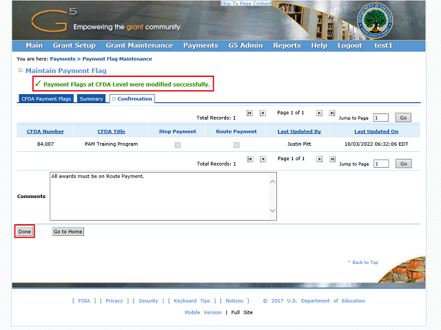 Screen image of this step