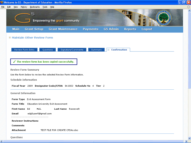 Screen image of this step