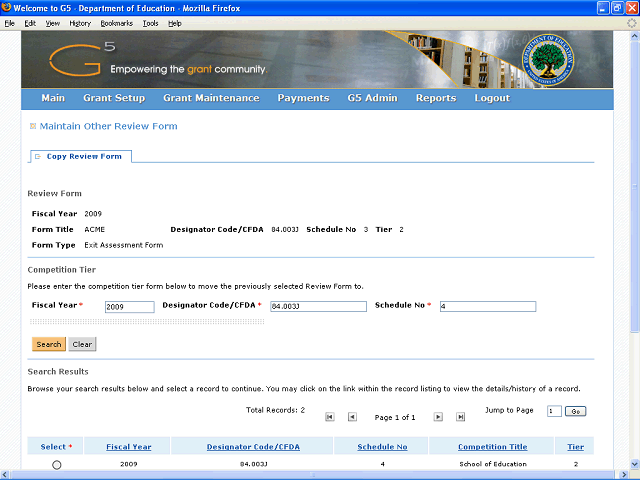 Screen image of this step