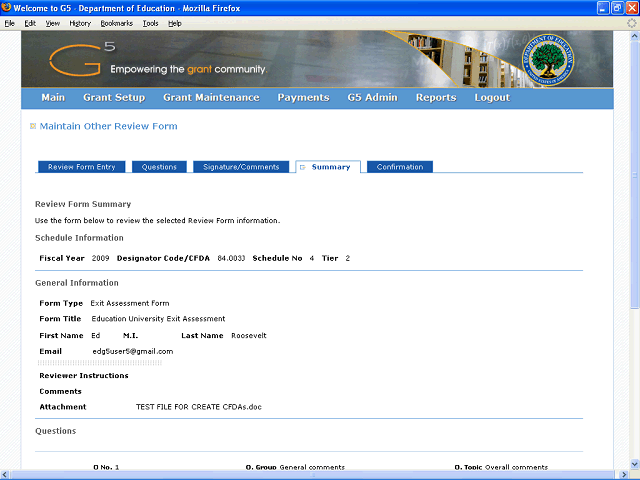 Screen image of this step
