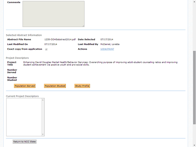Screen image of this step