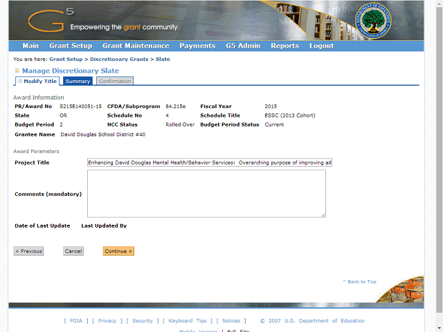 Screen image of this step
