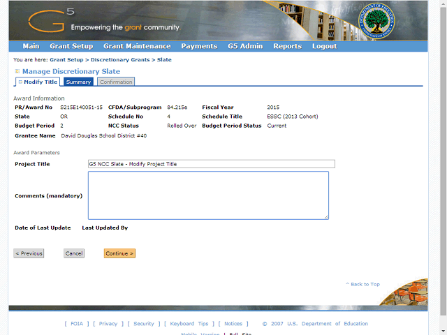 Screen image of this step
