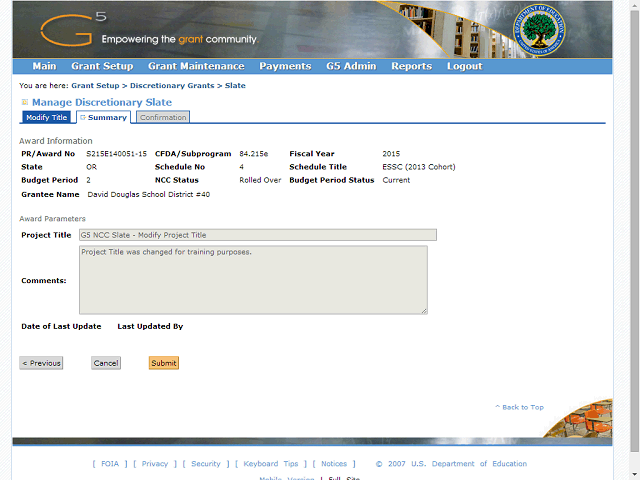 Screen image of this step