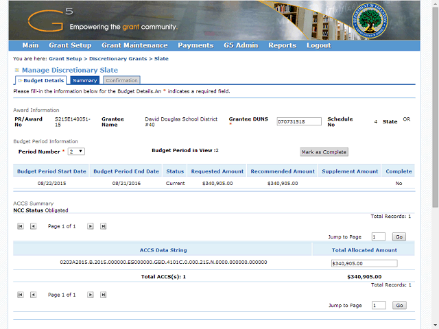 Screen image of this step