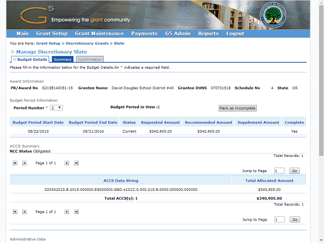 Screen image of this step